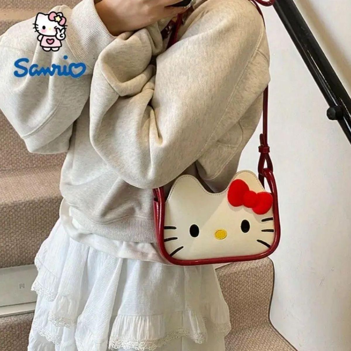 SANRIO - Cartera  Hello Kitty Estilo Kawaii