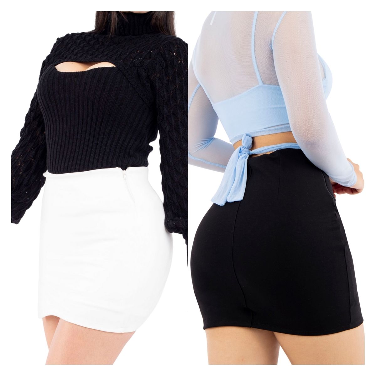 GENERICO - Pack x2 Falda Short Mini Yesi Mujer