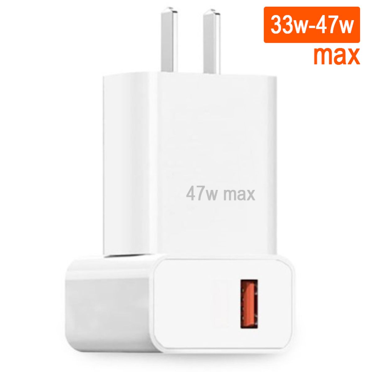 GENERICO - Cargador Para Xiaomi Cubo Solo Carga Rápida 33W a 47W