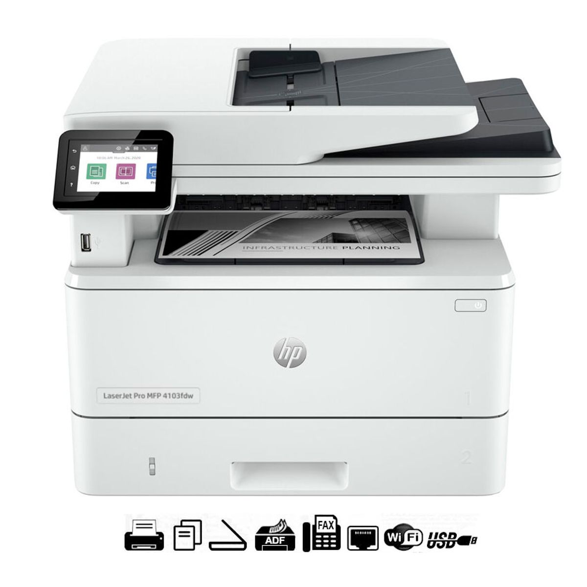 HP - impresora HP LaserJet Pro MFP 4103fdw laser Wi-Fi Dúplex