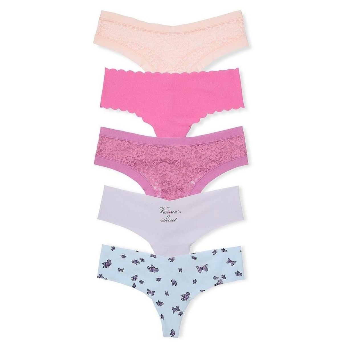 VICTORIA'S SECRET - Calzon Hilo Invisible multicolor Set victorias secret