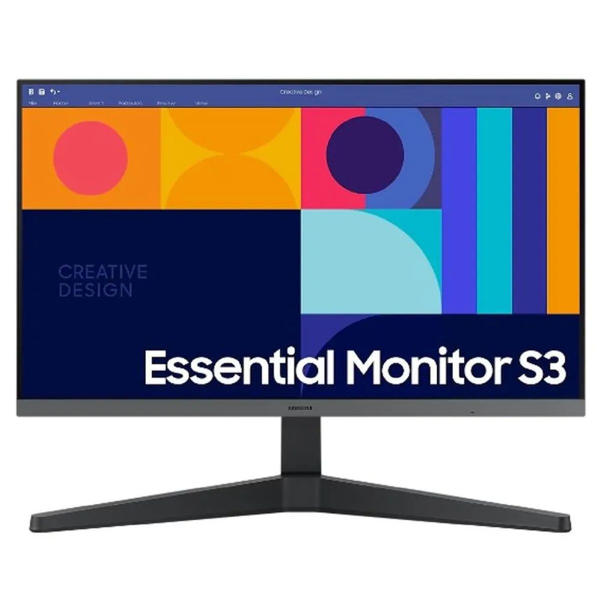 SAMSUNG - MONITOR SAMSUNG FHD ESSENTIAL S3 PLANO IPS 24 75HZ LS24C310EALXPE