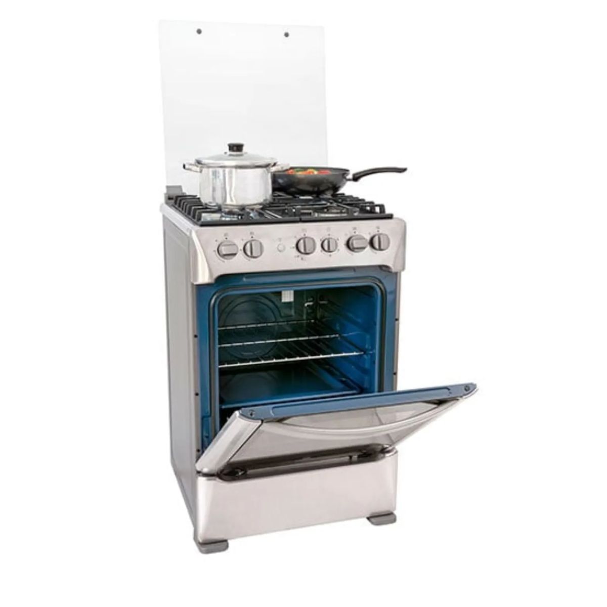 INDURAMA - Cocina Indurama a Gas de 4 Hornillas Florencia Zafiro Croma