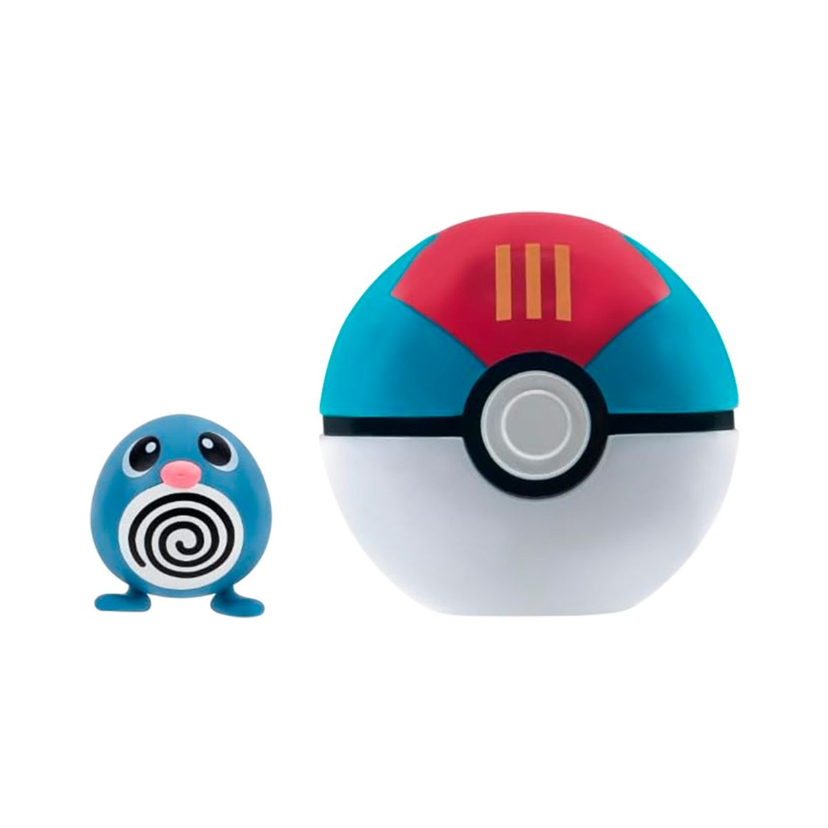 POKEMON - Pokemon Clip Poliwag Con Lure Ball
