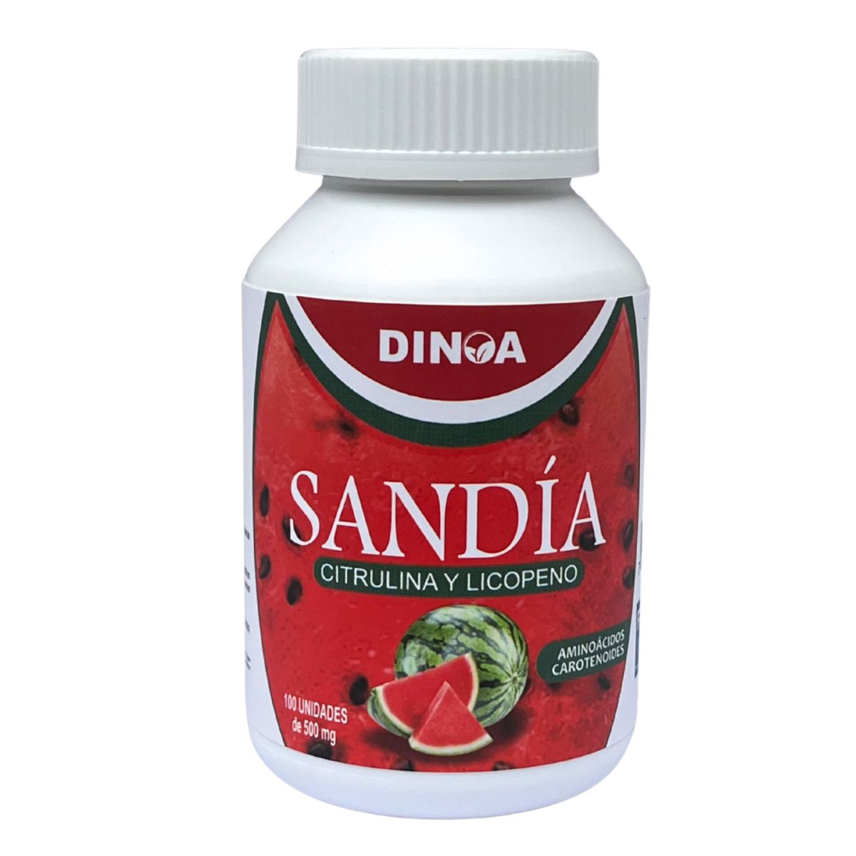 DINOA - Sandía (Citrulina y Licopeno)Cápsulas x 100 Dinoa- Energía- Salud visual