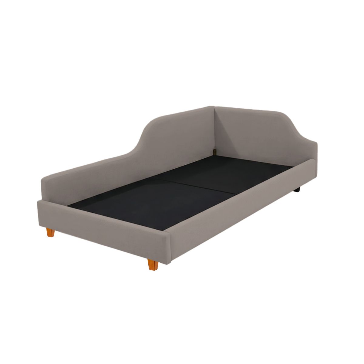 MUEBLES MACRUMO - Cama tapizada infantil Tamy - 2plz Beige Oscuro