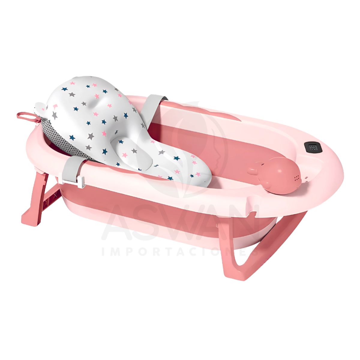 GENERICO - Bañera Plegable De Ballenita Rosa
