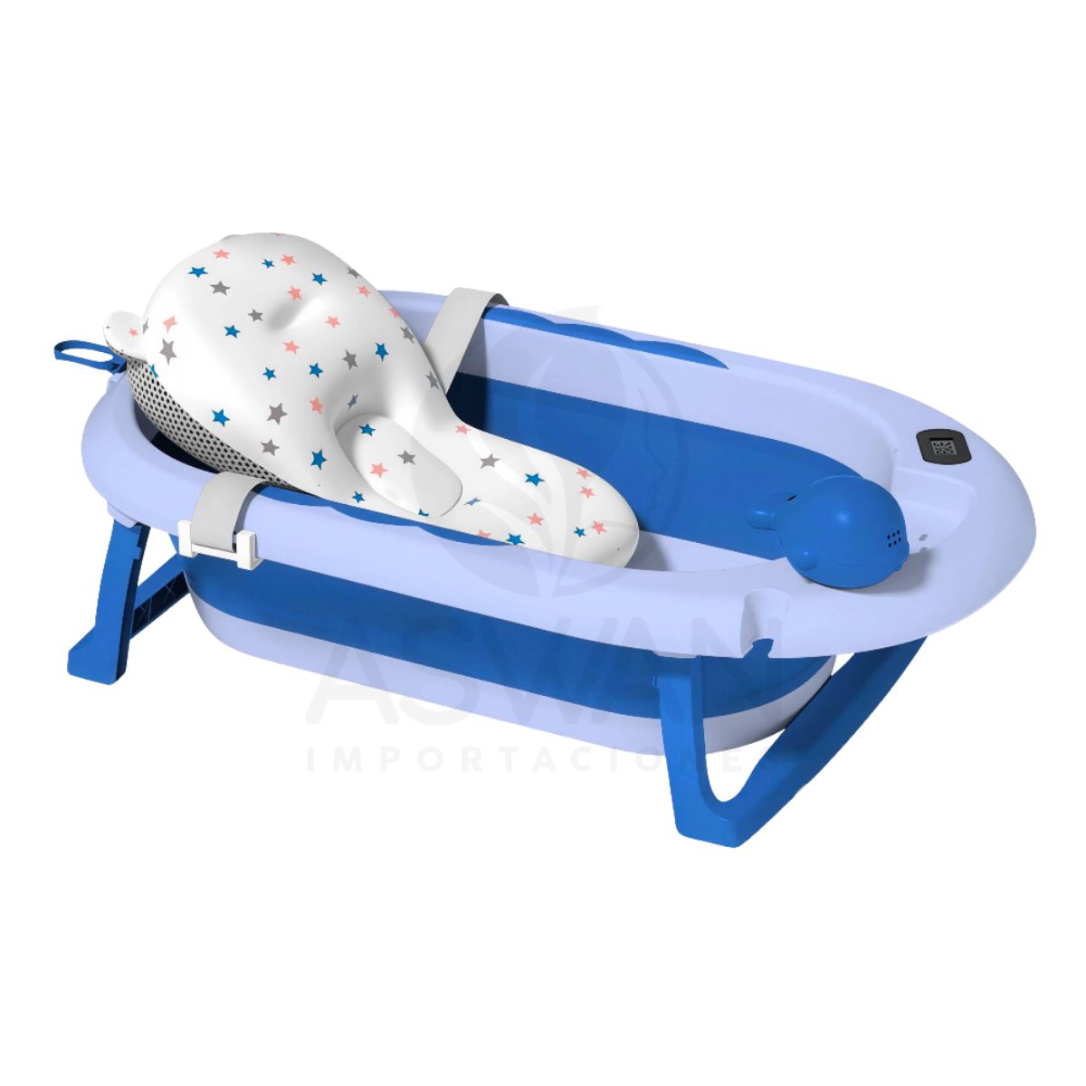 GENERICO - Bañera Plegable De Ballenita Azul