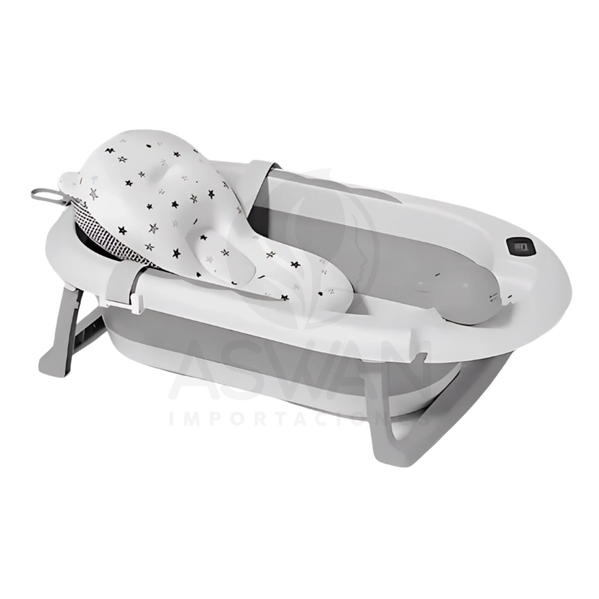 GENERICO - Bañera Plegable De Ballenita Gris