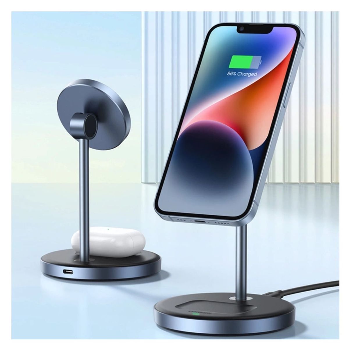 UGREEN - Cargador inalámbrico 2 en 1 UGREEN CD317