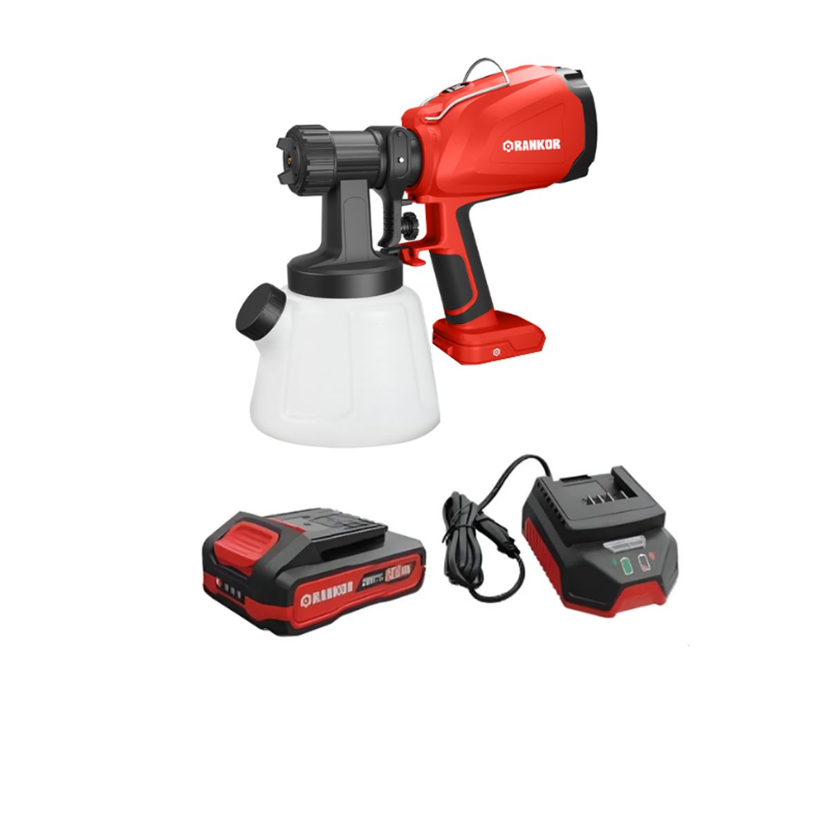 RANKOR - Pistola Pulverizadora Rankor Cap 1200ml 20V RLSG2001 Inalámbrico 20V