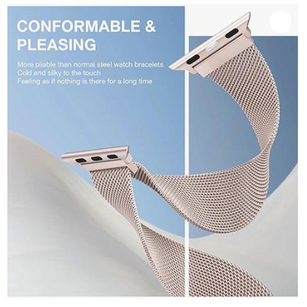 GENERICO - Correa Milanesa para Apple Watch 46mm - Oro rosa