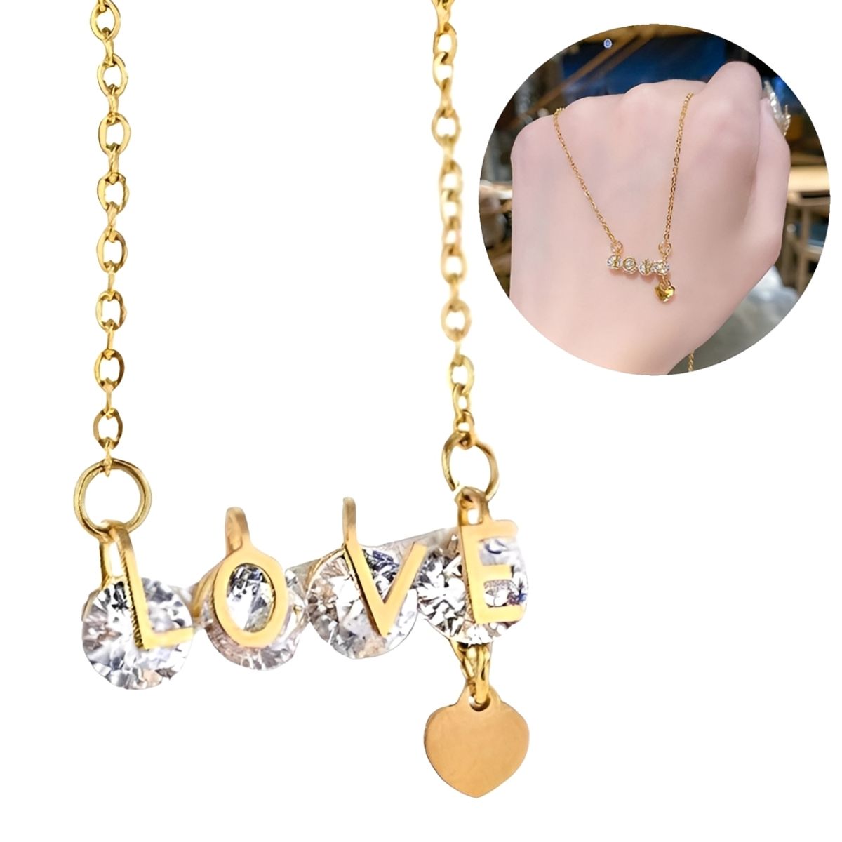 NO LOGO - Collar De Dama Love Regalo Dia Especial Novia Pareja