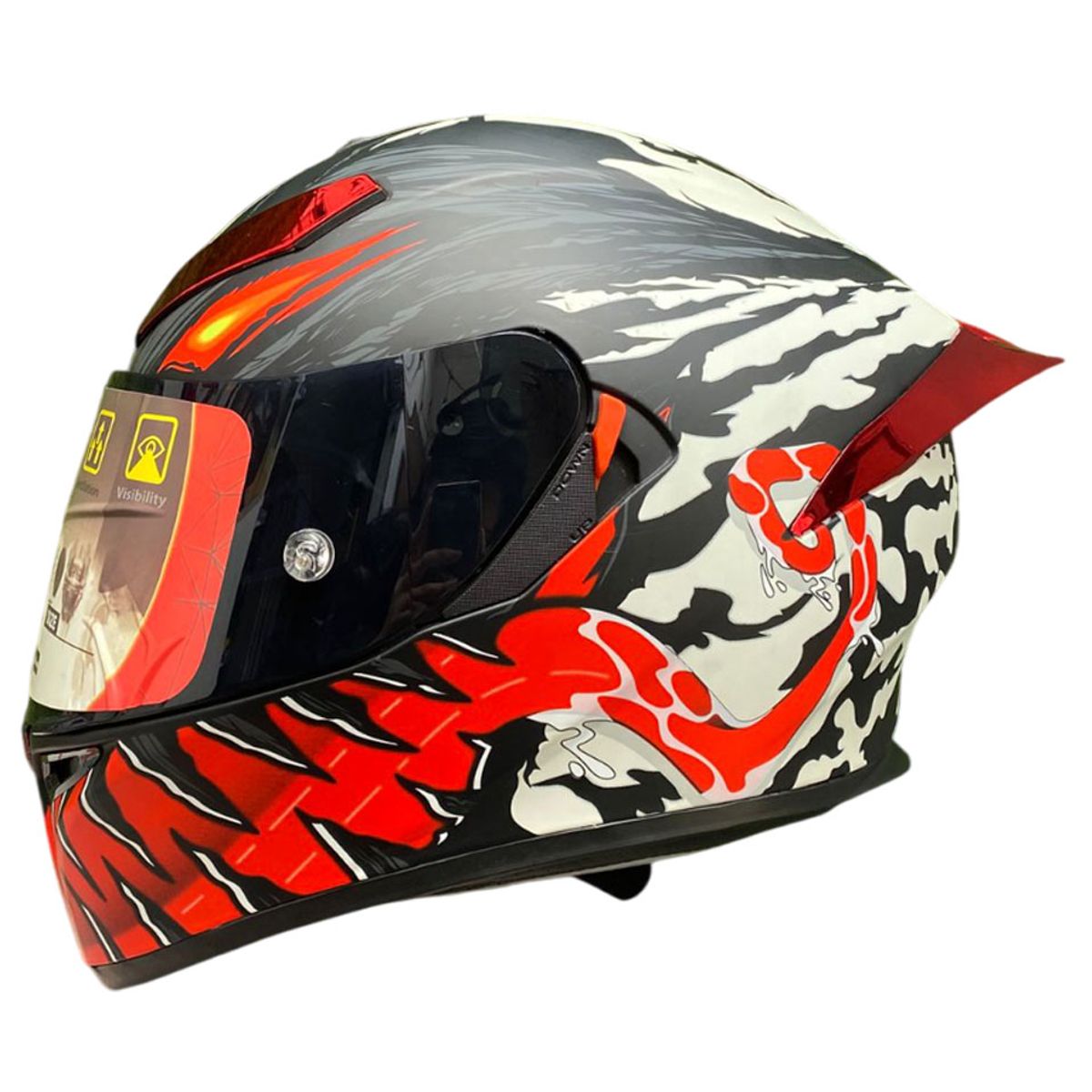 CES - CASCO MOTO AXOR EX BIHR ZAFIRO ANTIVENOM DOBLE VISOR