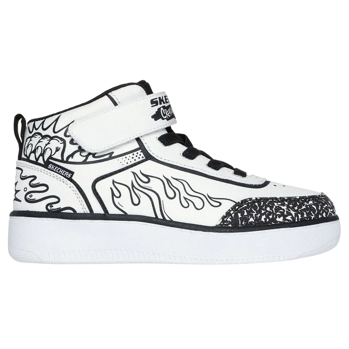 SKECHERS - Zapatilla Skechers Sport Court 92-Color-Blitz 403500LWBK Blanco para Niños