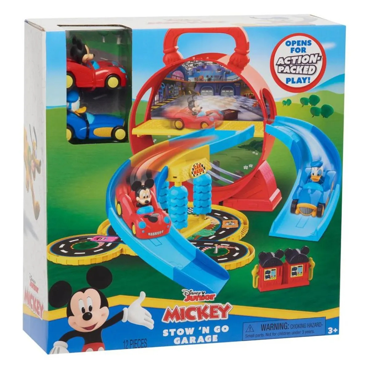 MICKEY MOUSE - Mickey Mouse Pista Garaje Stow n’ Go
