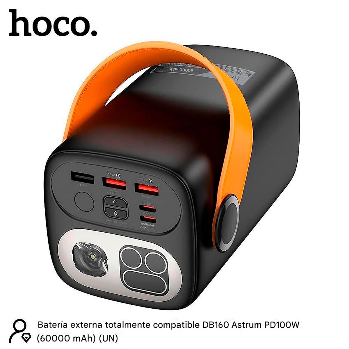 HOCO - Hoco DB160 Astrum Power Bank Carga Utra Rapida 100w 60000mah