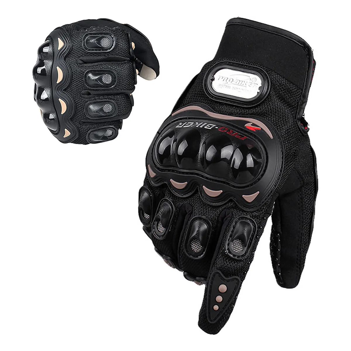 JET - Guantes Para Moto Con Protección Primavera Verano Pro Biker