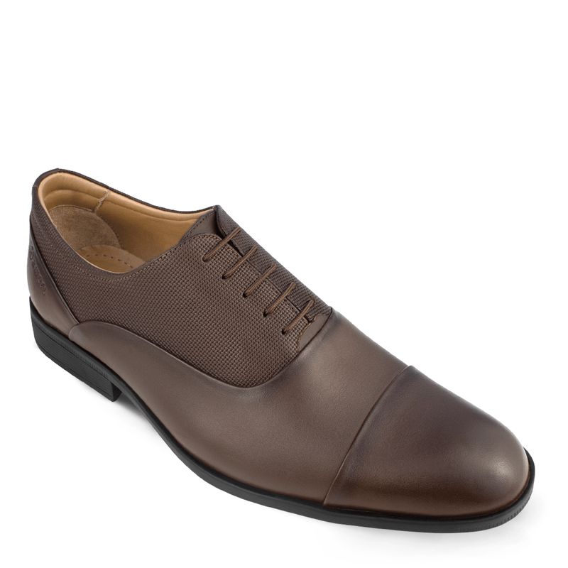 HAWERL - Zapato Oxford Vestir Hombre H462 Marrón