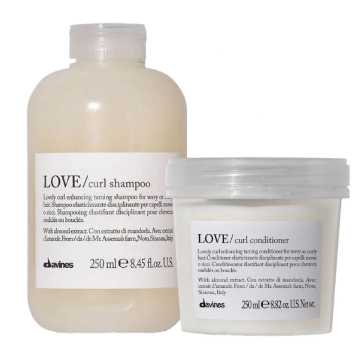 DAVINES - DAVINES LOVE CURL – Dúo Shampoo 250 ml + Acondicionador 250 ml