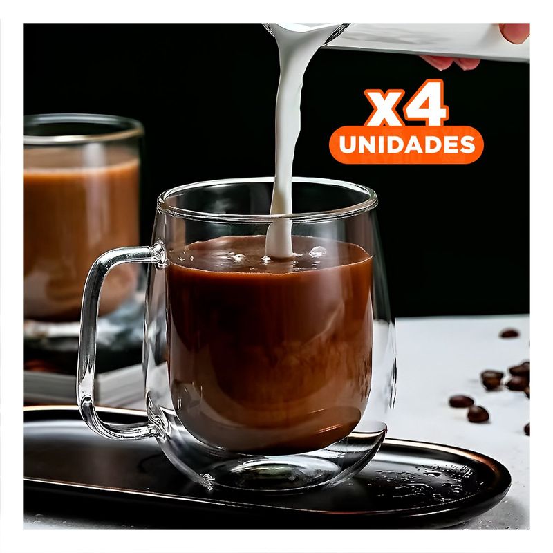 GENERICO - Pack4 Vaso Aesthetic para Tu Rutinas Y+Regalo Stickers