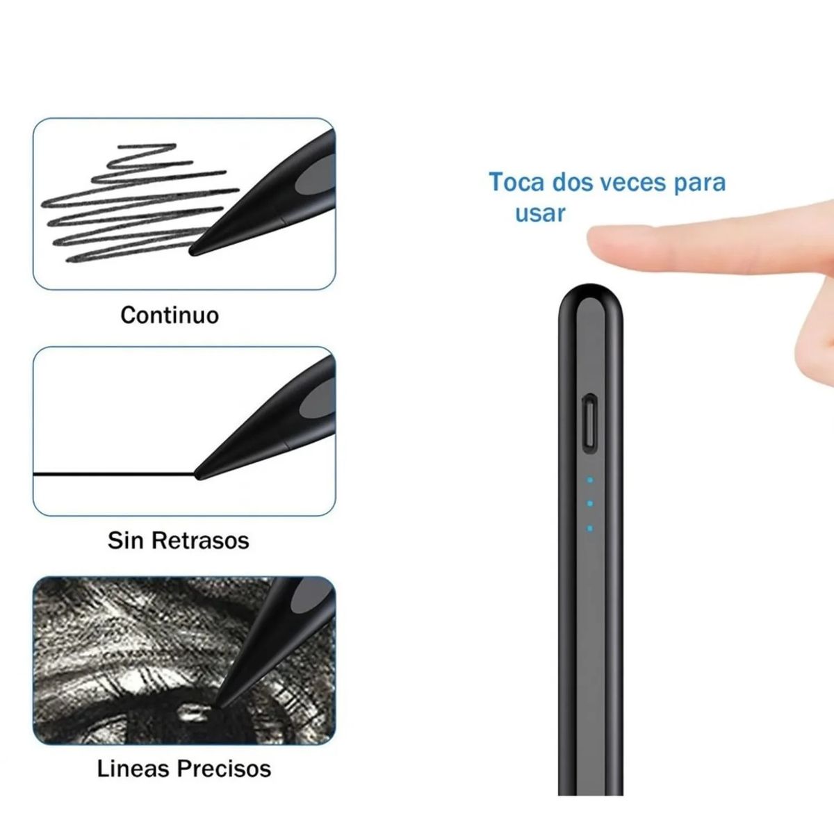 STYLUS - Lapiz para ipad - Androind STYLUS PEN NEGRO