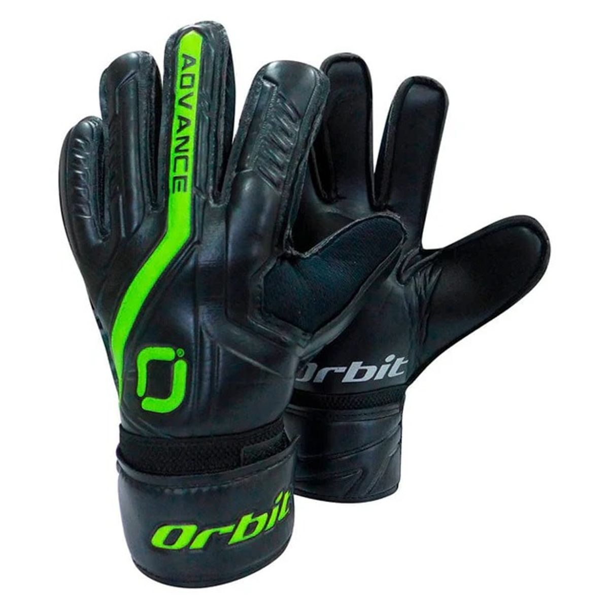 ORBIT - Guantes de Arquero con Varilla advance negro con amarillo Talla 8