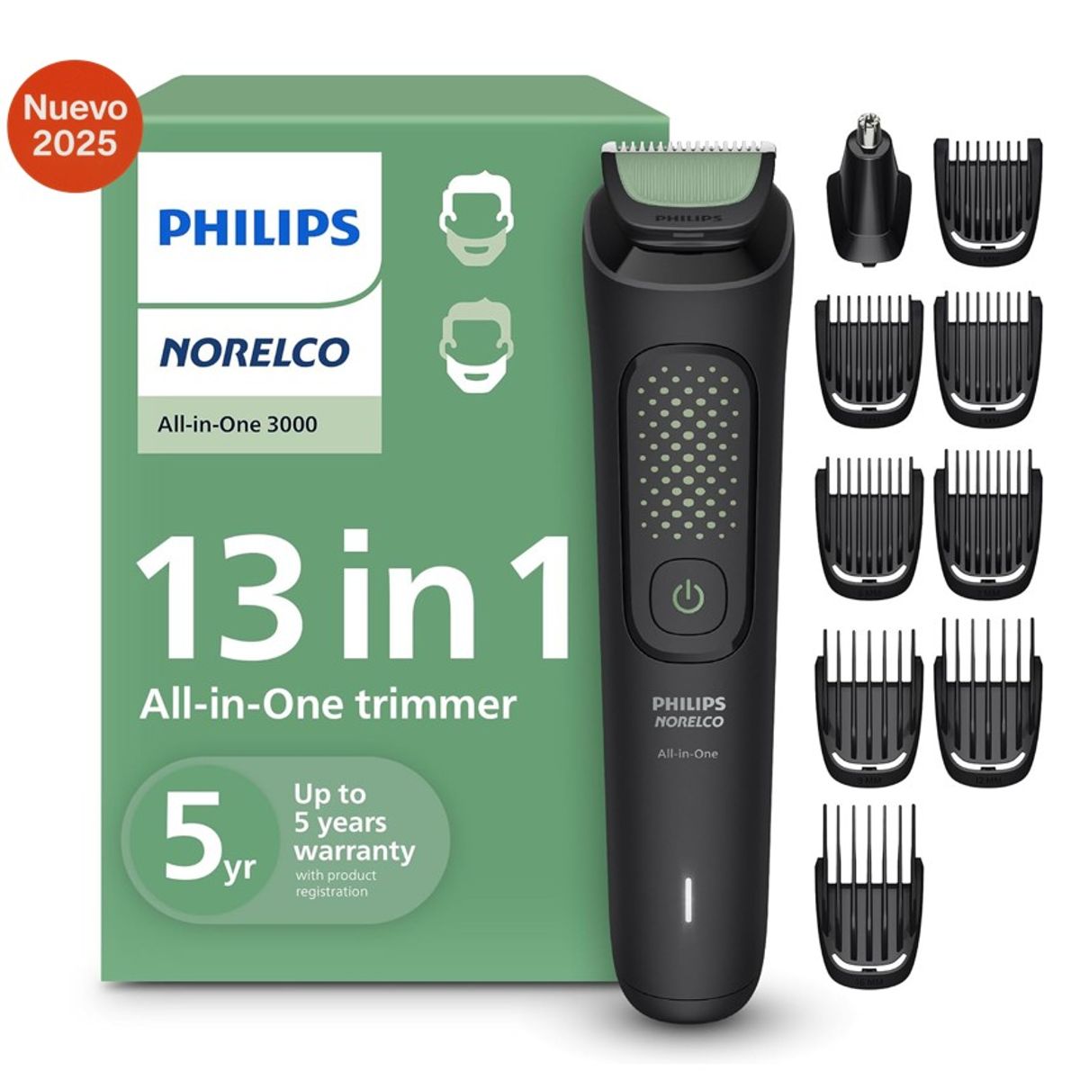 PHILIPS - Philips Rasuradora Cortabarba Norelco™ Mg3919/50 - 13 Piezas