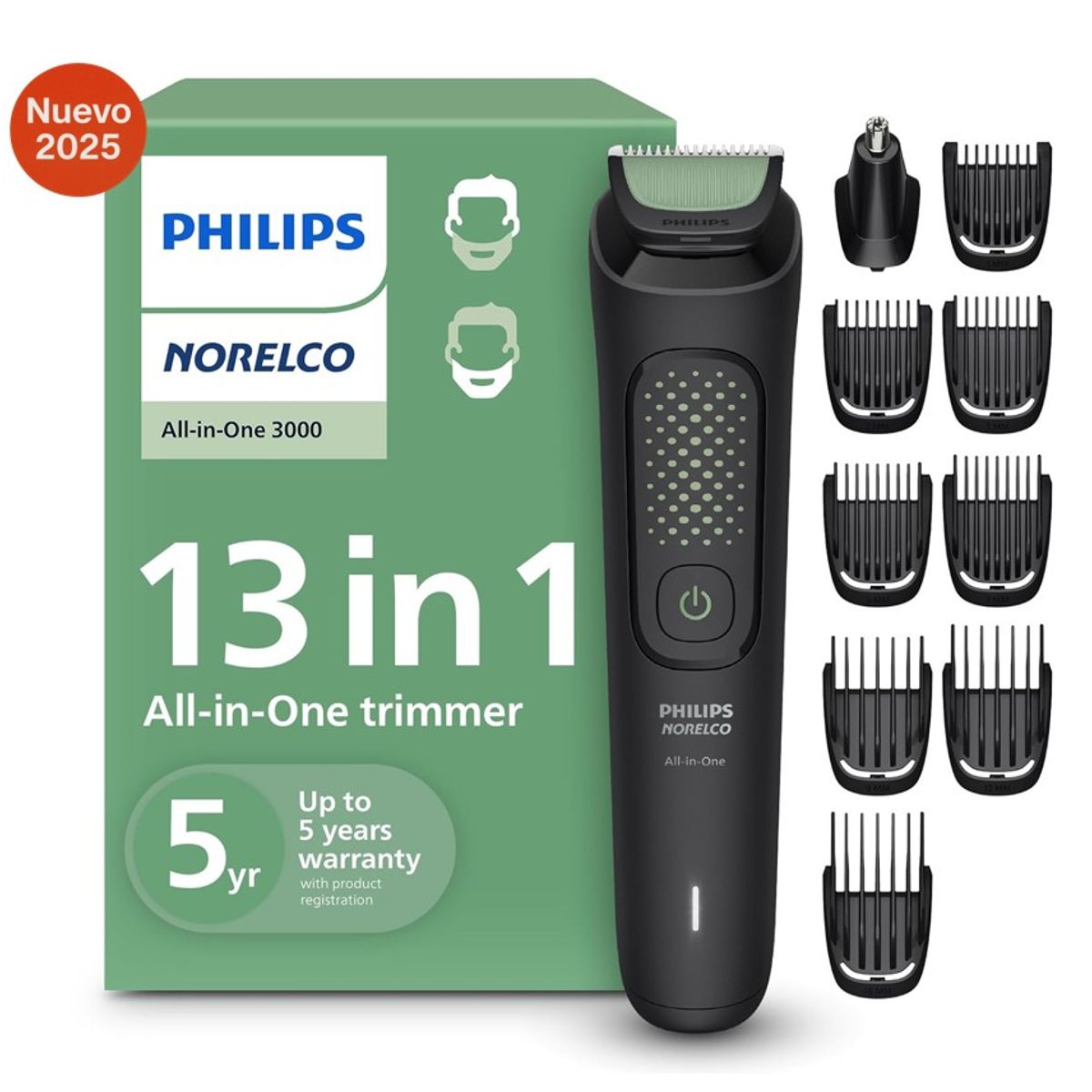 PHILIPS - Philips Rasuradora Cortabarba Norelco™ Mg3919/50 - 13 Piezas