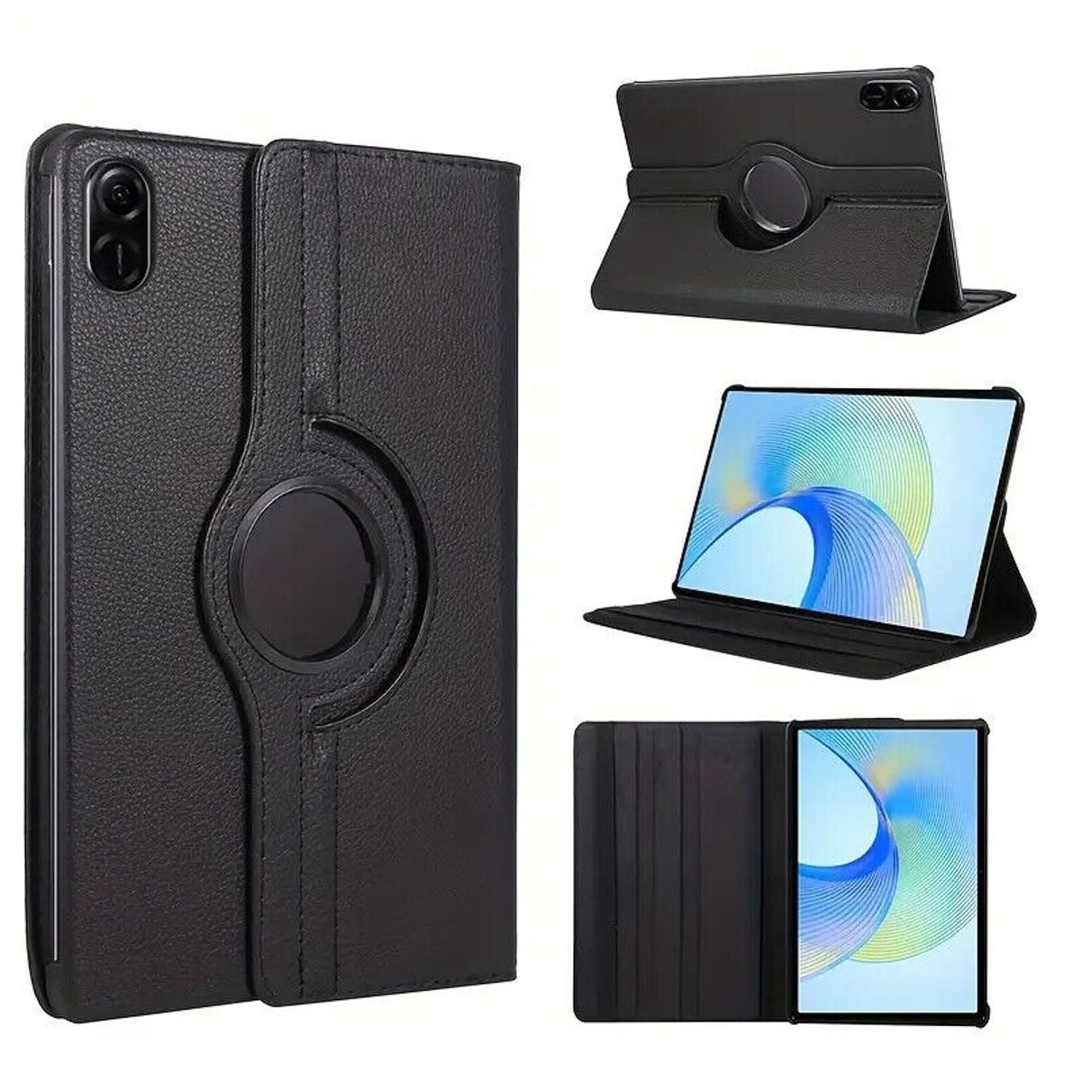 GENERICO - Funda Protector Giratorio 360° para Honor PAD X9 11 .5" - NEGRO
