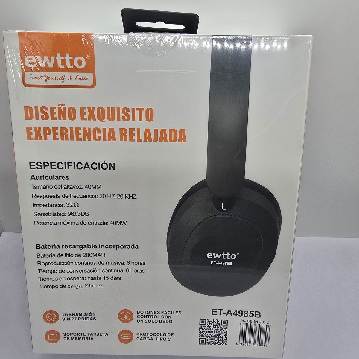 EWTTO - AUDIFONO BT VINCHA EWTTO LIGERO