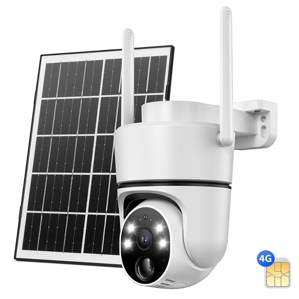 OEM - Camara De Vigilancia 4G - Para Chip de Celular - 4K Con Panel solar