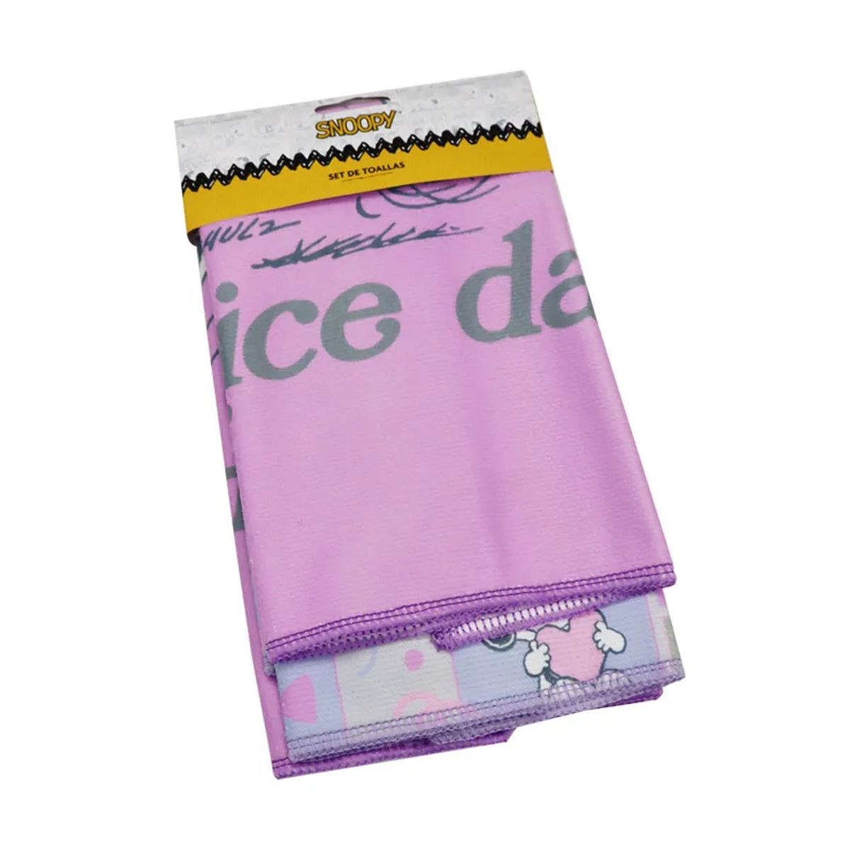 GENERICO - Set de toalla x2 Snoopy