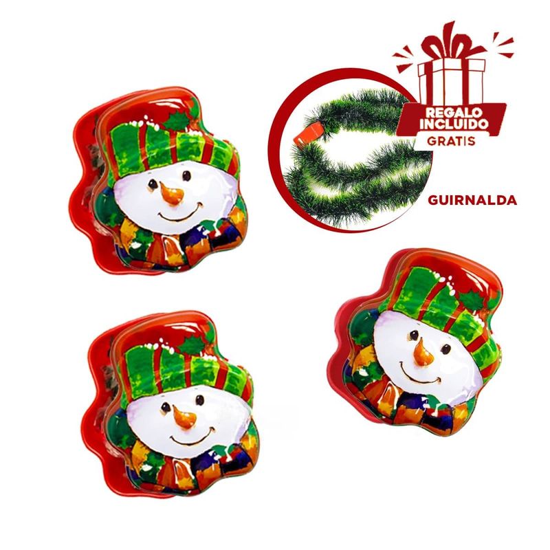 RYBIU IMPORT - Caja para Fiesta Navideña en Multicolor Y+Guirnalda Nav