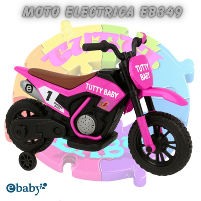 EBABY - MOTOCICLETA ELECTRICA EBABY 349 - ROSADO
