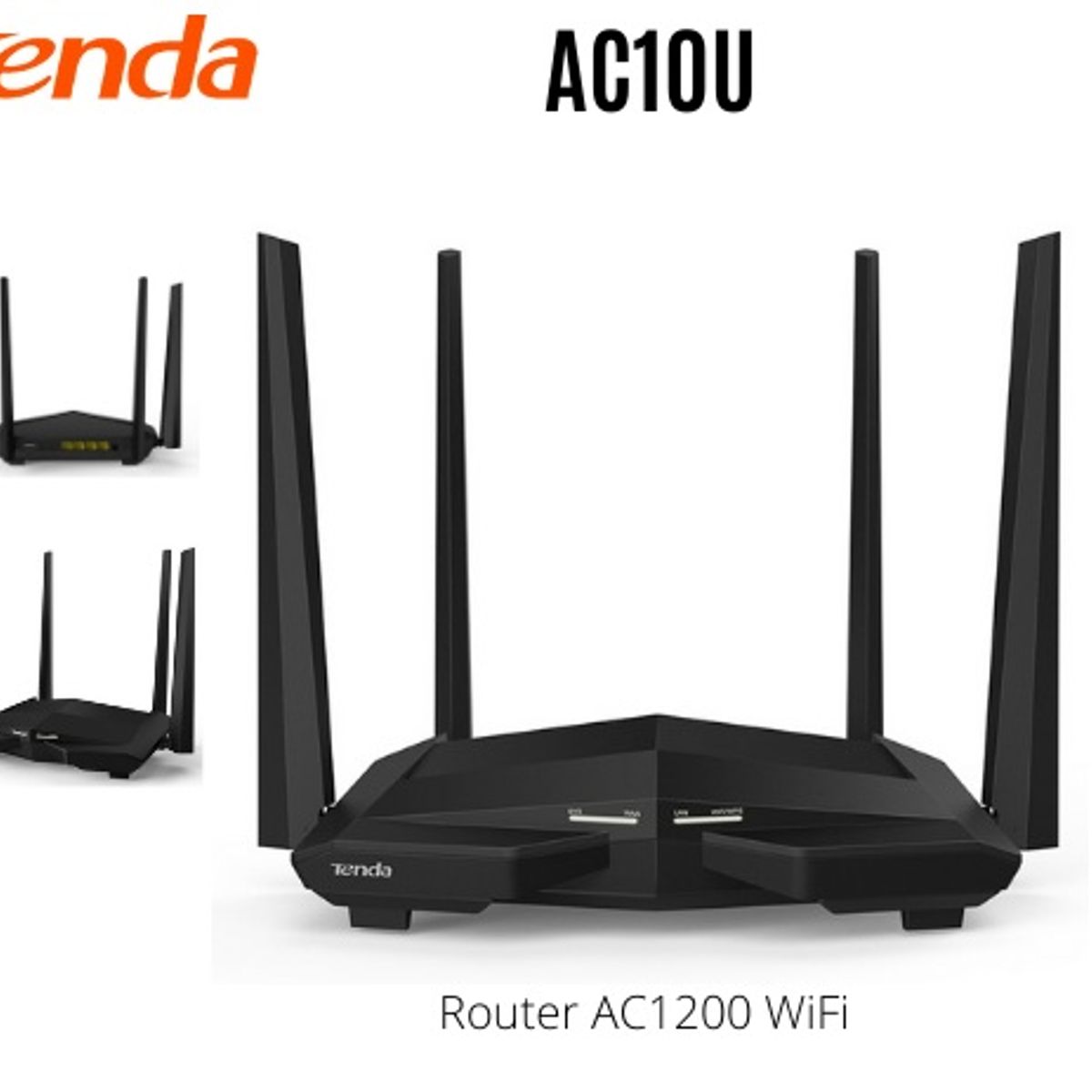TENDA - ROUTER INALAMBRICO TENDA AC10U - AC1200 SMART DUAL-BAND GIGABIT