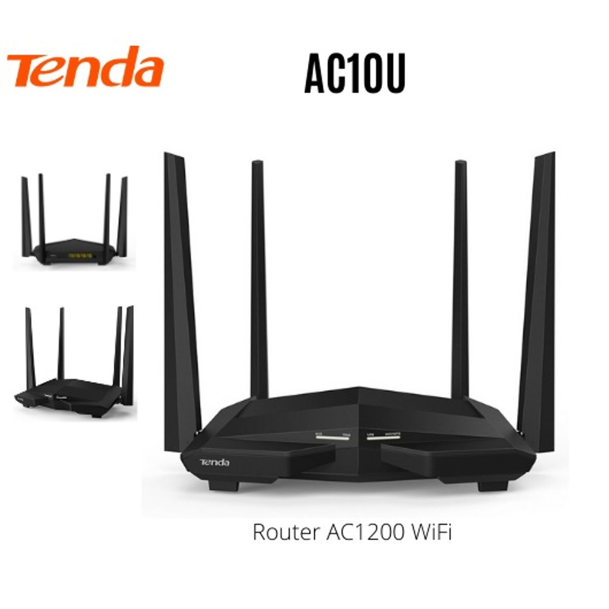 TENDA - ROUTER INALAMBRICO TENDA AC10U - AC1200 SMART DUAL-BAND GIGABIT