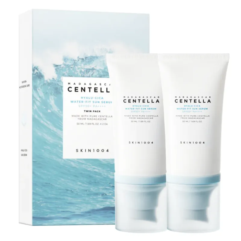 SKIN1004 - Skin1004 Hyalu-Cica Water-Fit Sun Serum Spf50+ Protector solar 50mL  PACK X 2 UND