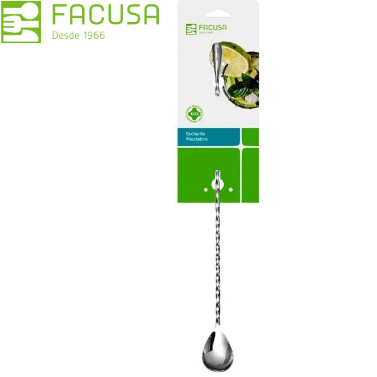 FACUSA - Blister Cucharilla Mezcladora Para Bar 30cm- Facusa