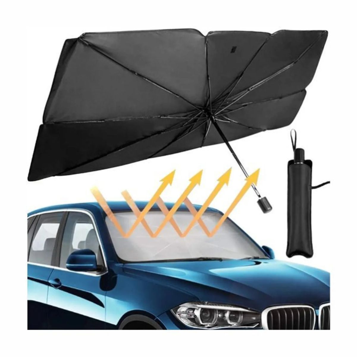 GENERICO - Tapasol Plegable Para Autos Cortina para Parabrisas