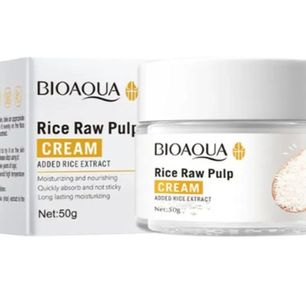 BIOAQUA - Crema Facial Arroz  BIOAQUA Rice Raw Pulp 50 gr