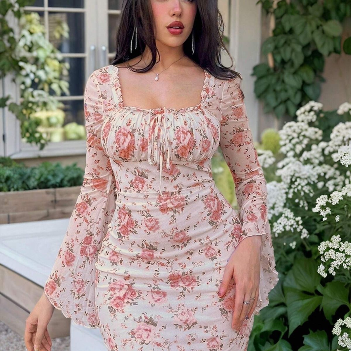 GENERICO - VESTIDO LOLITAS FLOREADA CASUAL