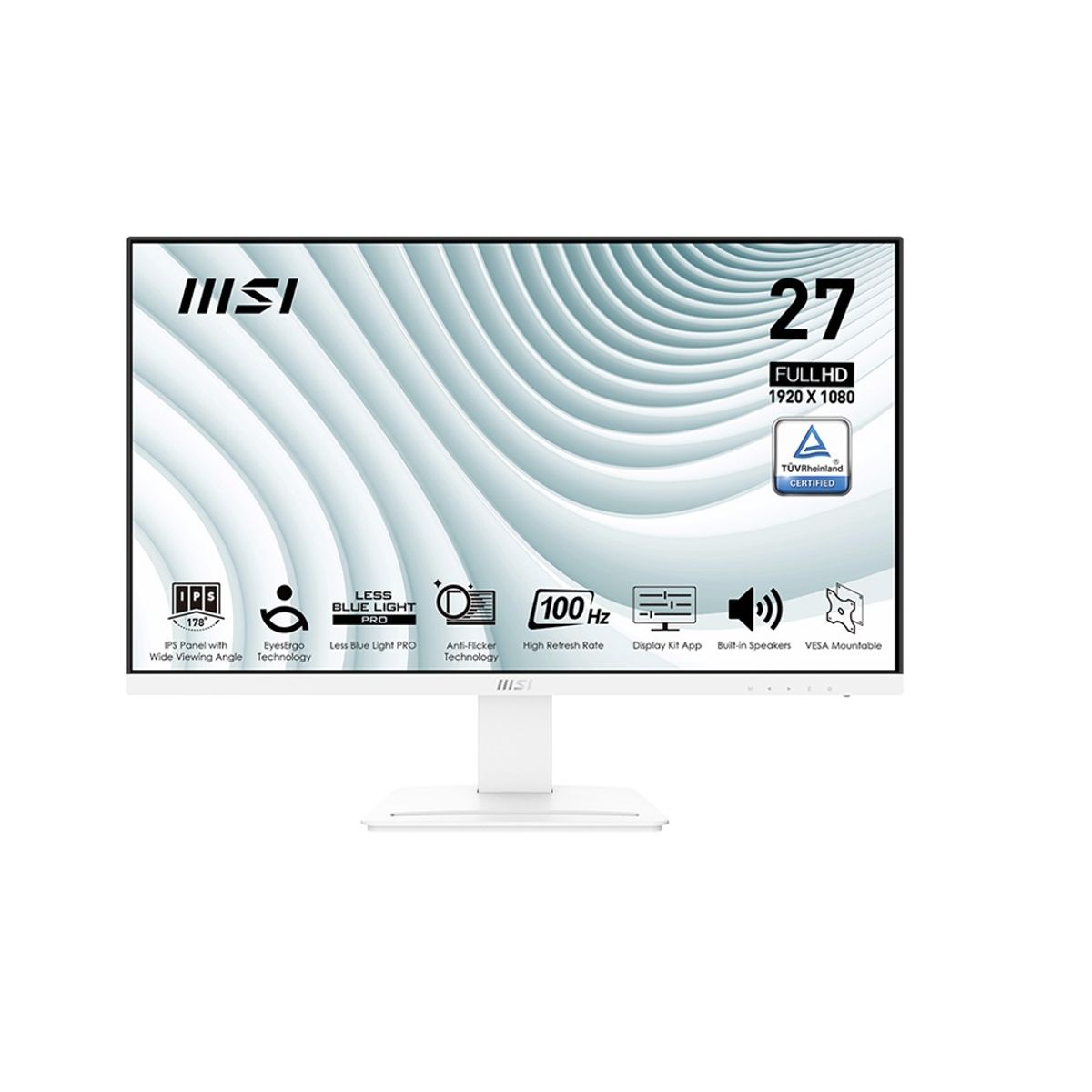 MSI - Monitor MSI PRO MP273AW 27 Pulgadas FHD IPS HDMI DP VGA Line-In Altavoces Integrados