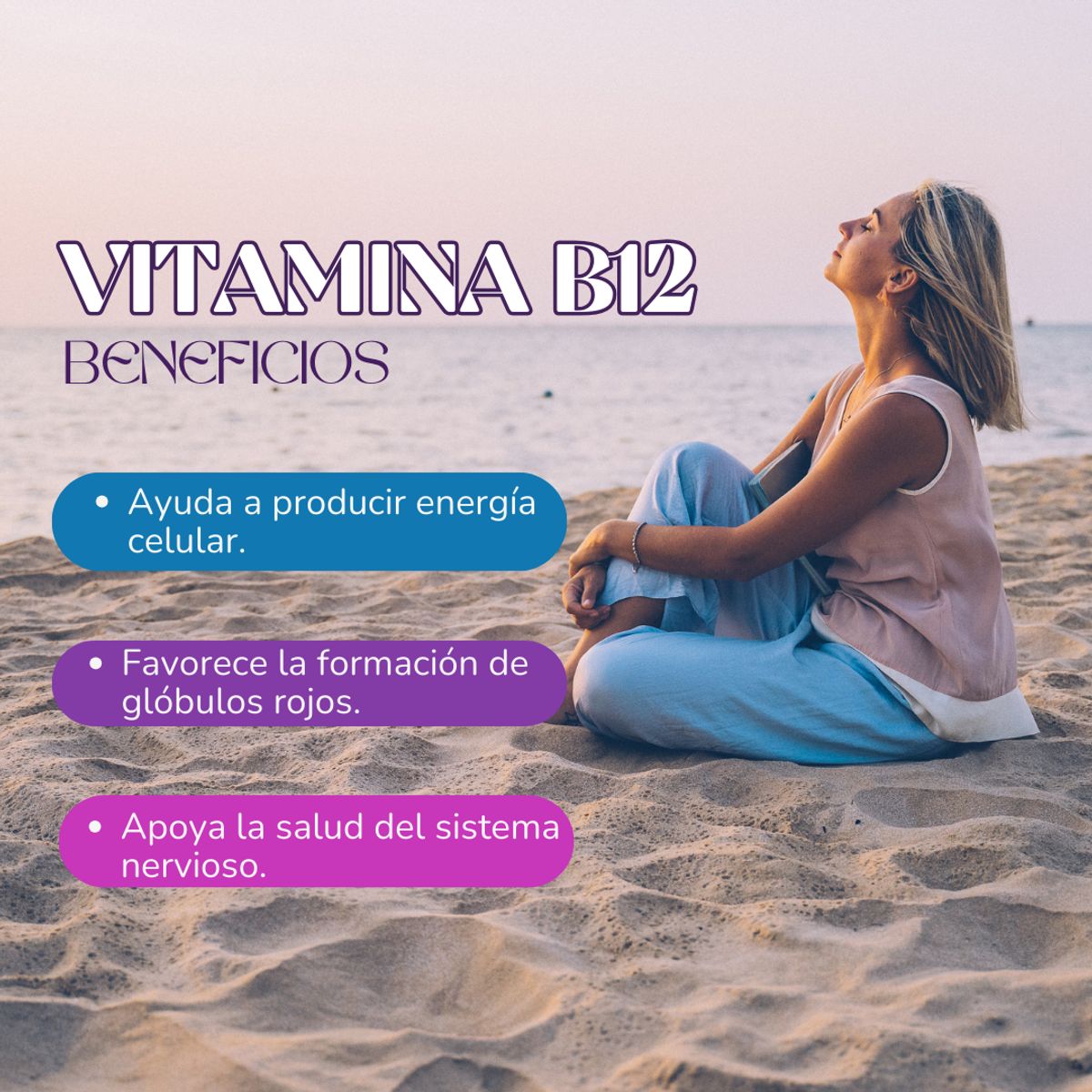 DINOA - Vitamina B12 Cápsulas x 100 Dinoa - Salud neuronal y cognitivo
