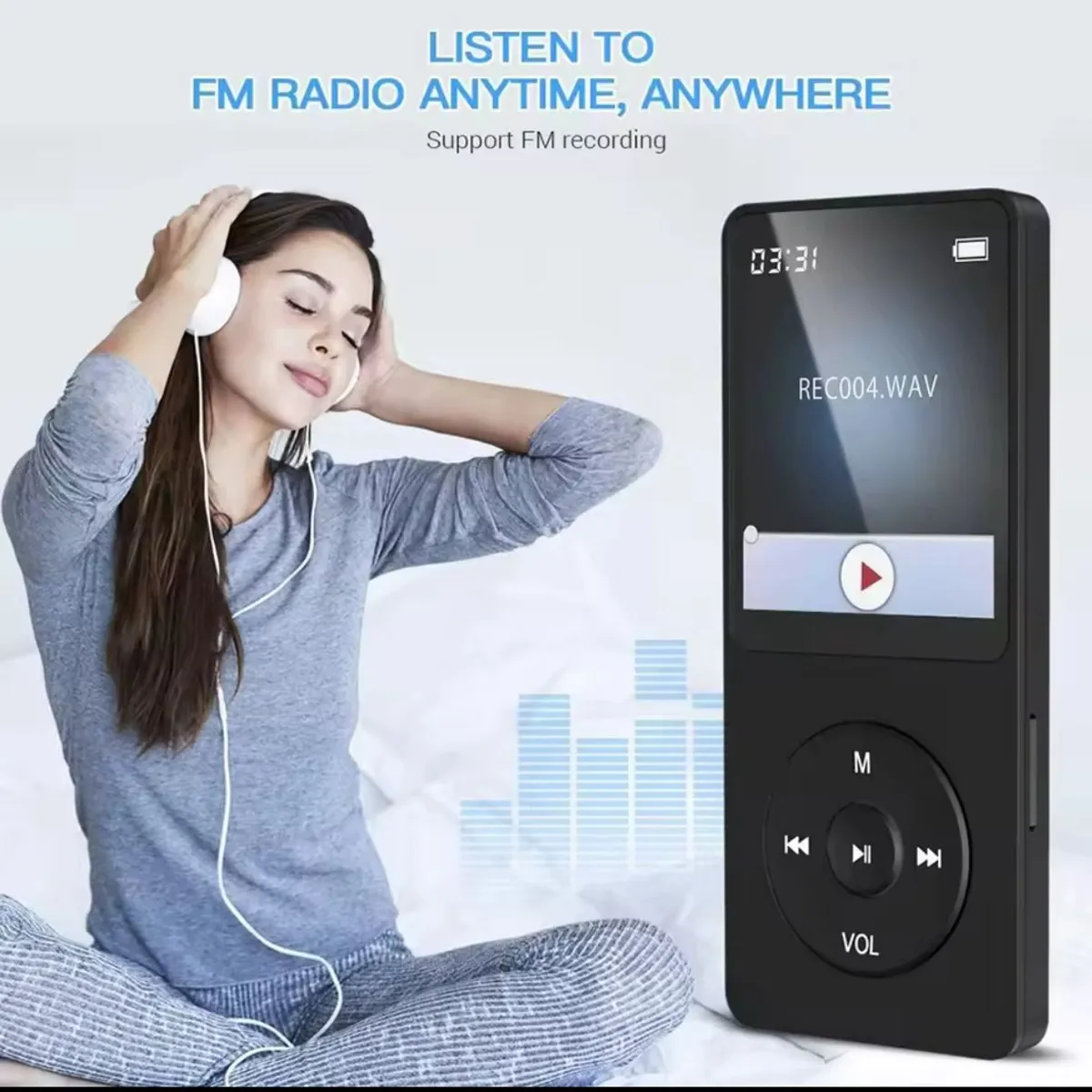 GENERICO - REPRODUCTOR MP3 BLUETOOTH NEGRO FM 32 GB