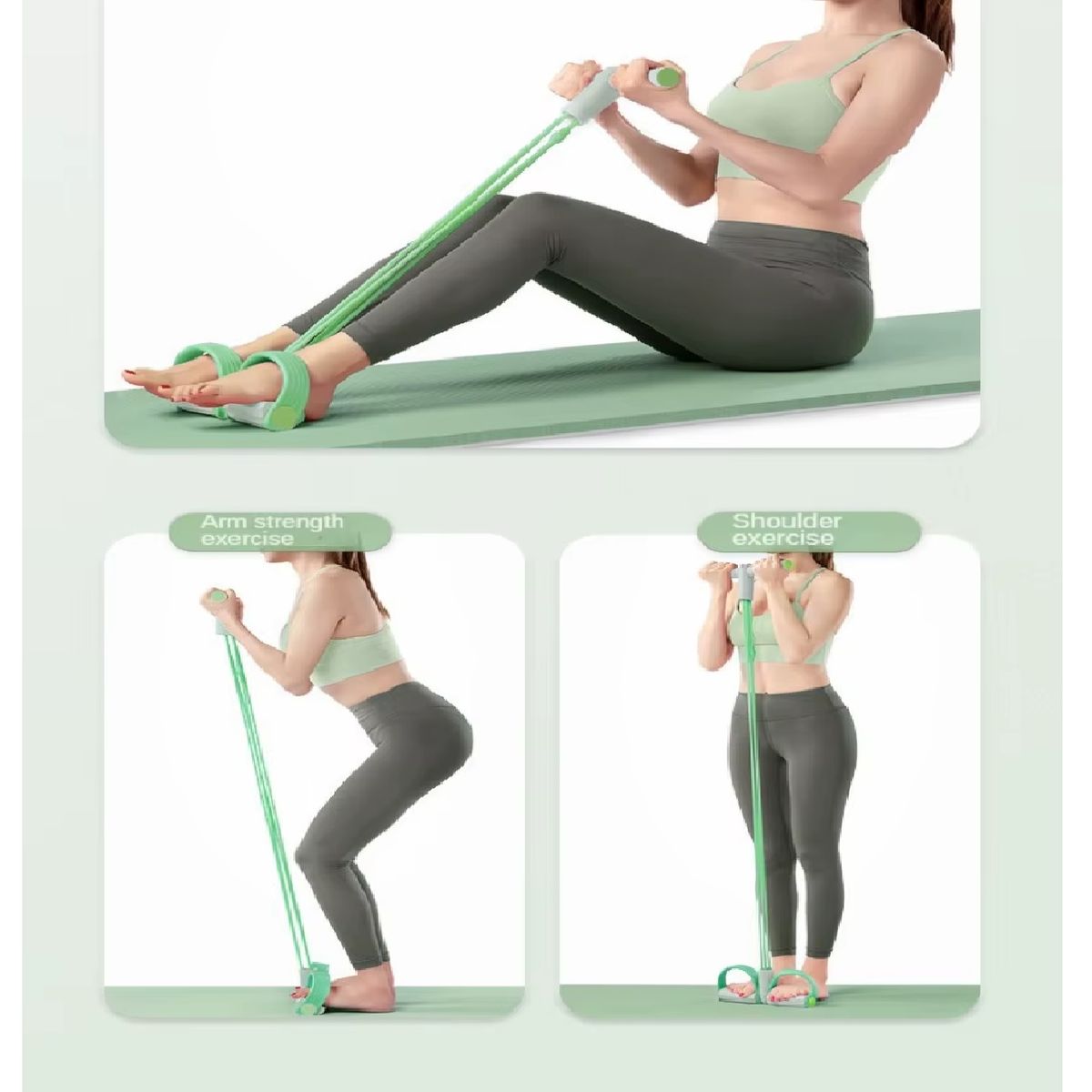 GENERICO - Liga de Resistencia Tracción con Pedal para Entrenamiento