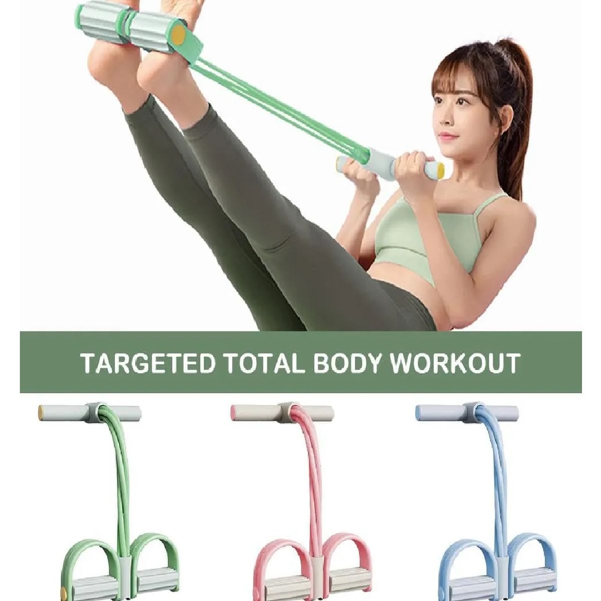 GENERICO - Liga de Resistencia Tracción con Pedal para Entrenamiento