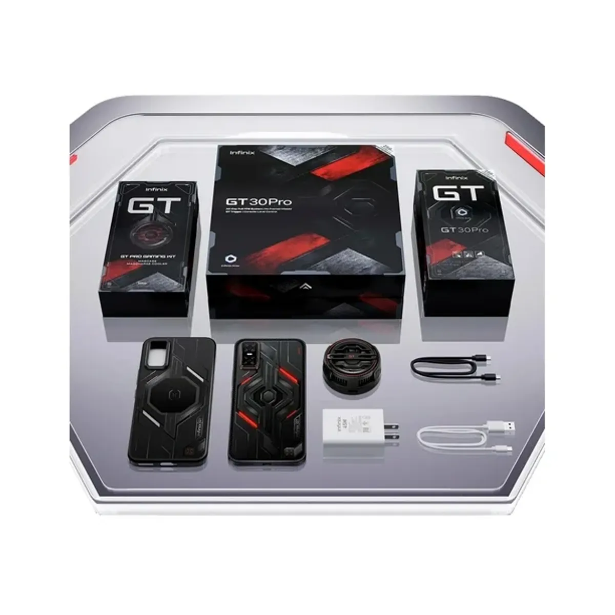 INFINIX - Smartphone Infinix GT30 pro Gamer Pack 12+12Gb Ram - 512Gb Color Dark Flare Negro