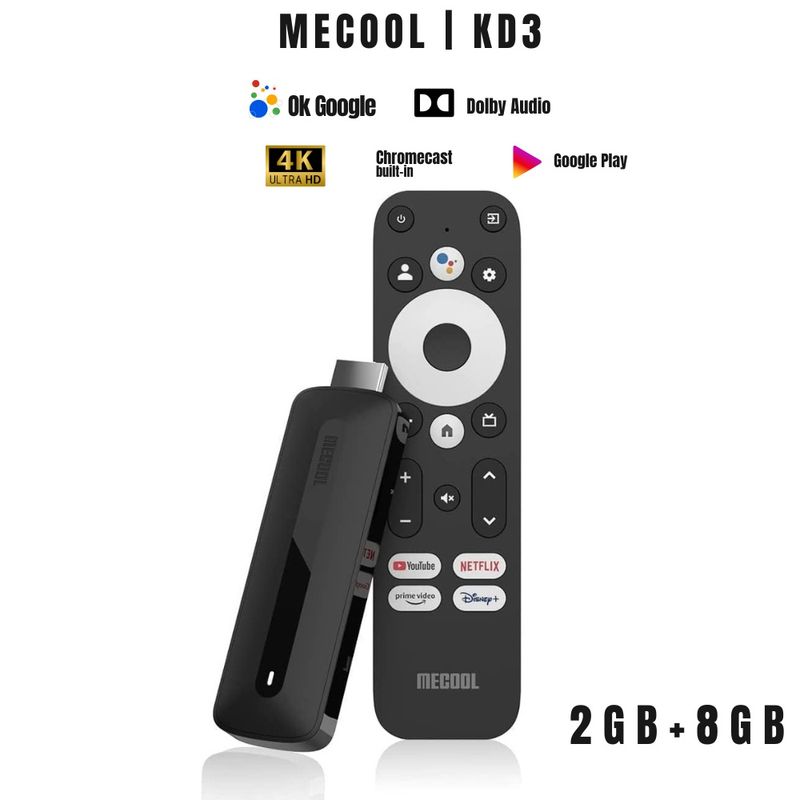 MECOOL - MECOOL KD3 Google TV Stick 4K HDR Android 11