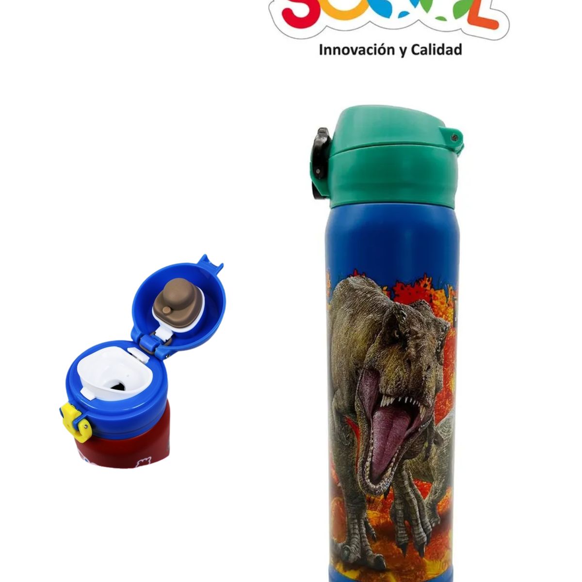 SCOOL - BOTELLA ACERO 400ML SCOOL - JURASSIC WORLD